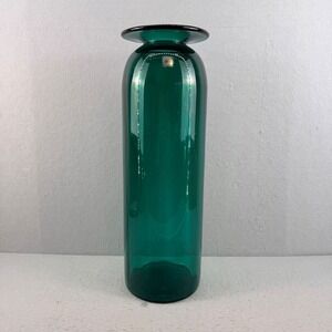 Large 20" Blenko #9642 Teal Glass Floor Vase Matt Carter